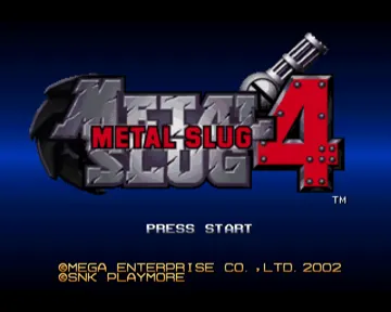 Metal Slug 4 (Japan) screen shot title